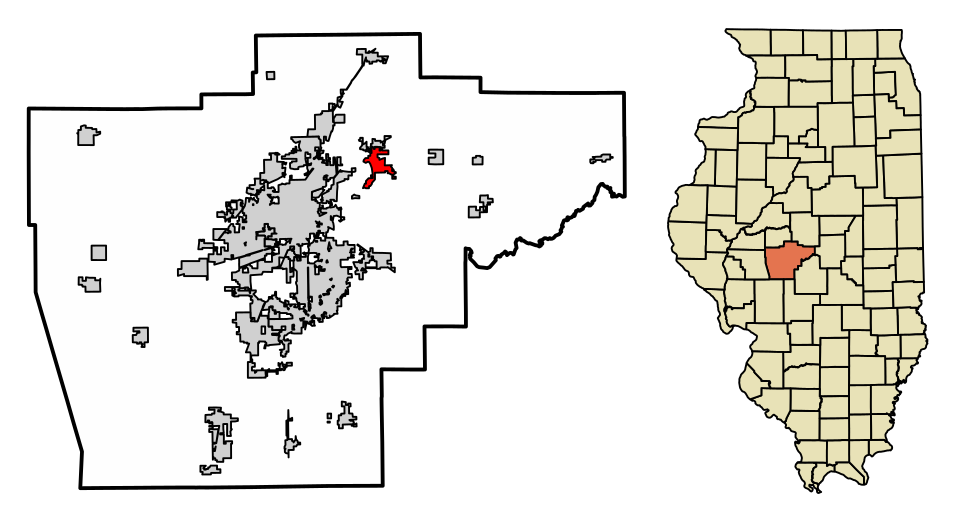 Locator map of Riverton