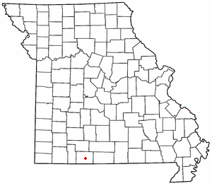 Locator map of Kissee Mills
