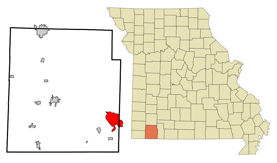 Locator map of Shell Knob