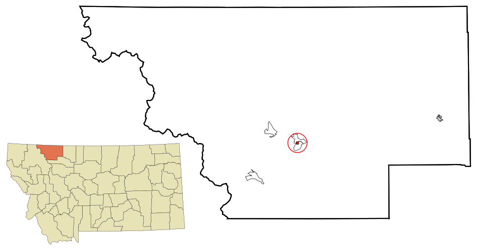 Locator map of Browning