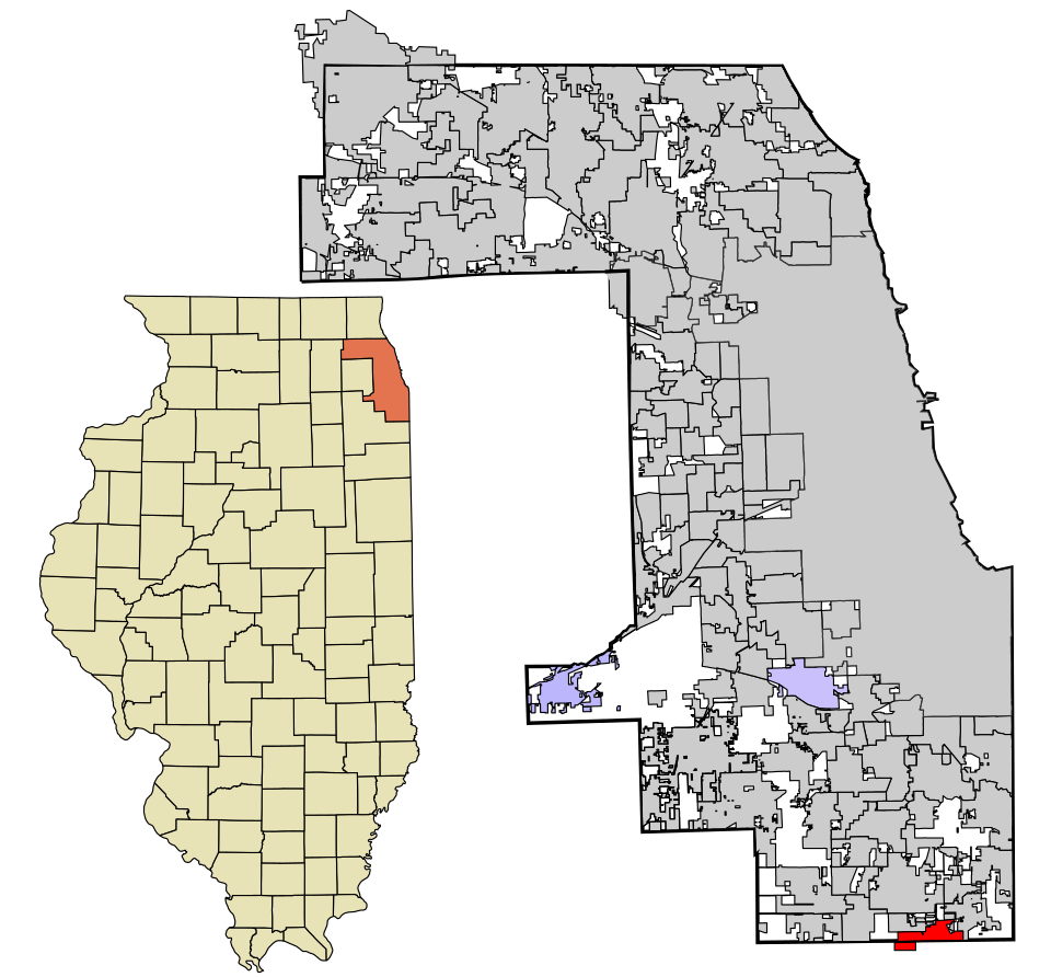 Locator map of Steger