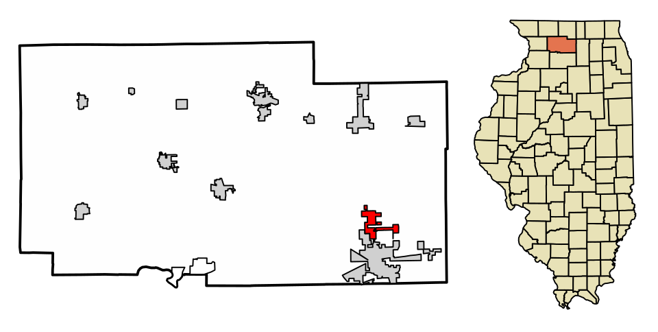 Locator map of Hillcrest