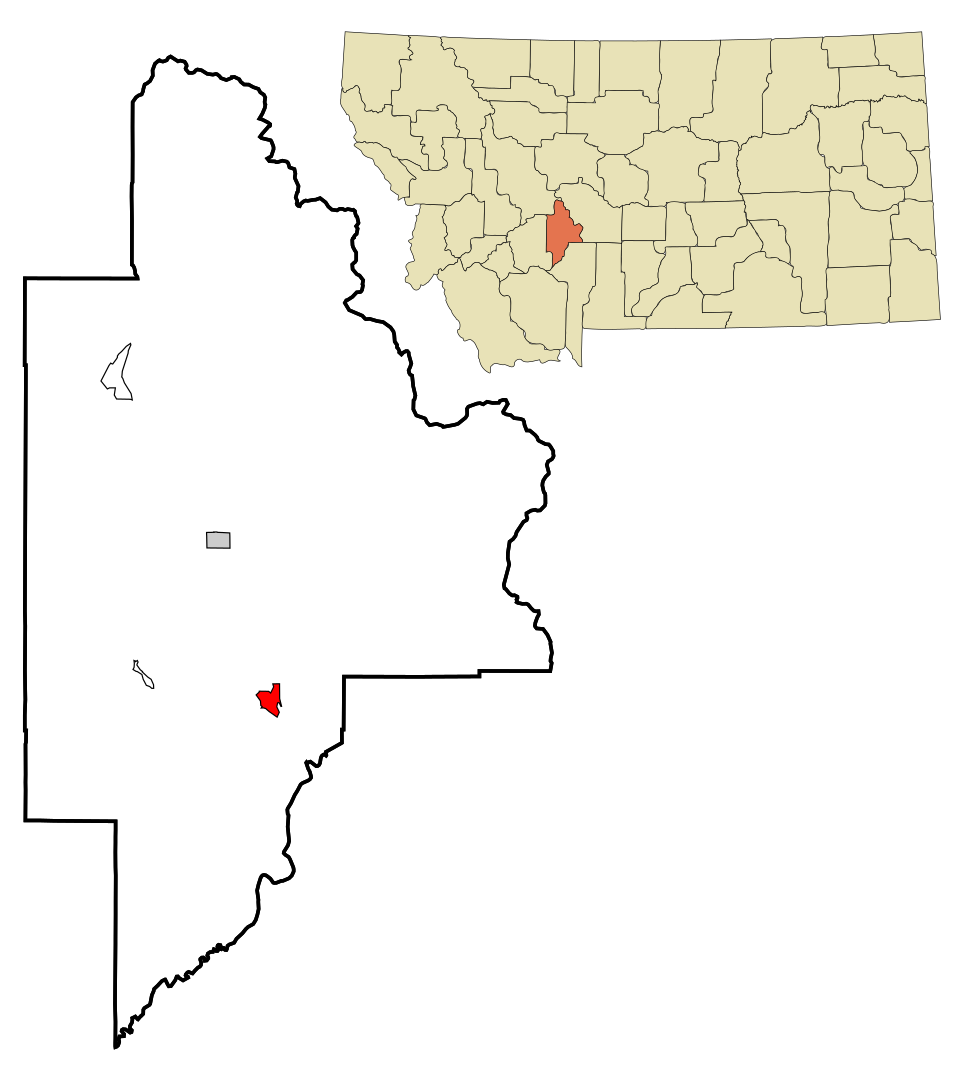 Locator map of Toston