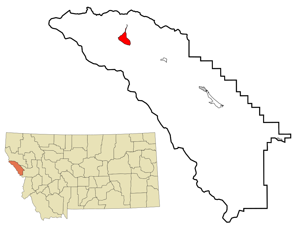 Locator map of De Borgia