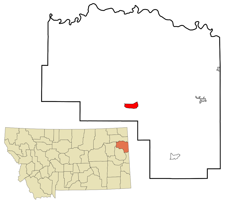 Locator map of Fox Lake