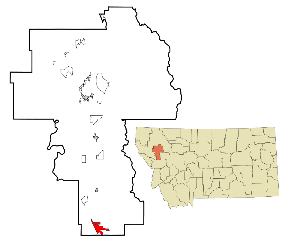 Locator map of Arlee