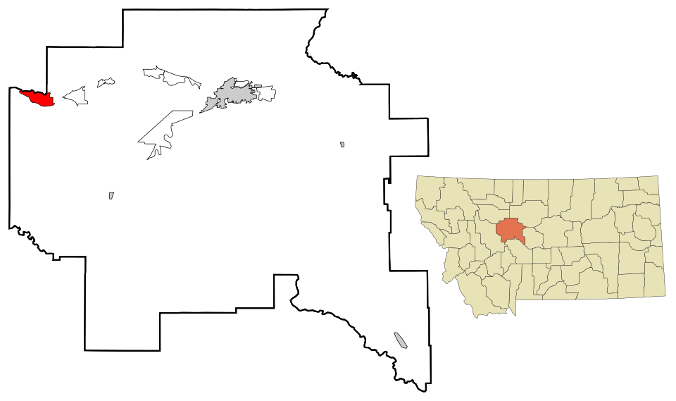 Locator map of Simms
