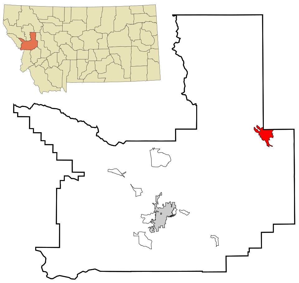 Locator map of Seeley Lake