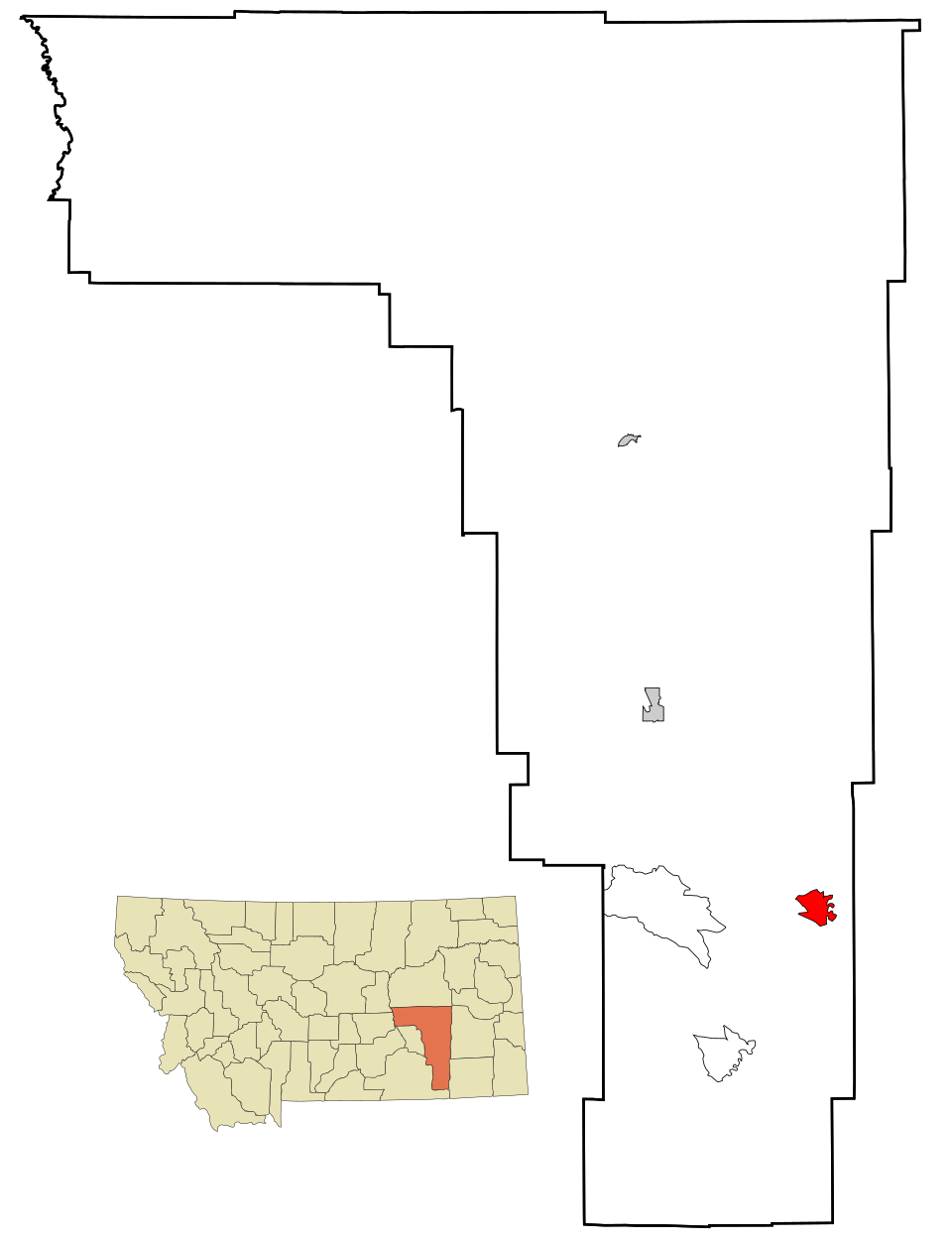 Locator map of Ashland