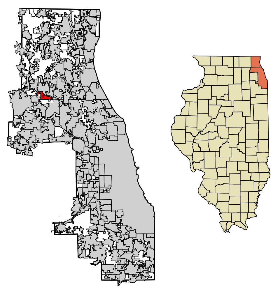 Locator map of Deer Park