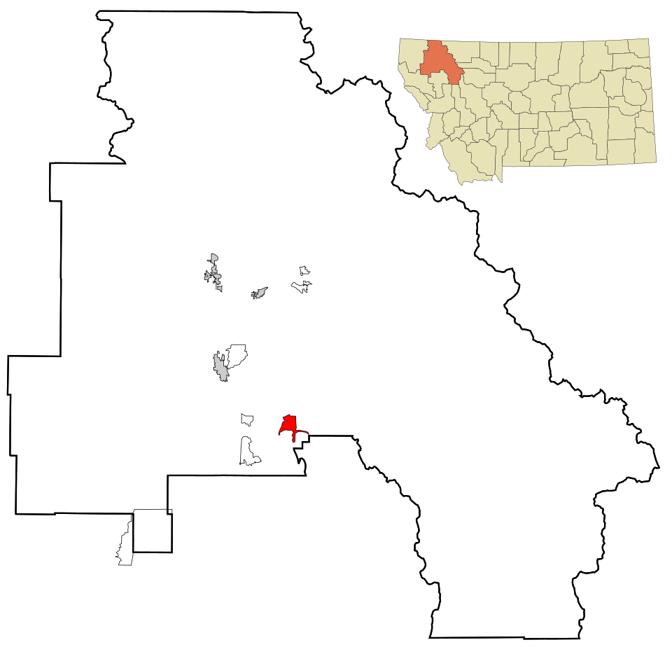 Locator map of Bigfork