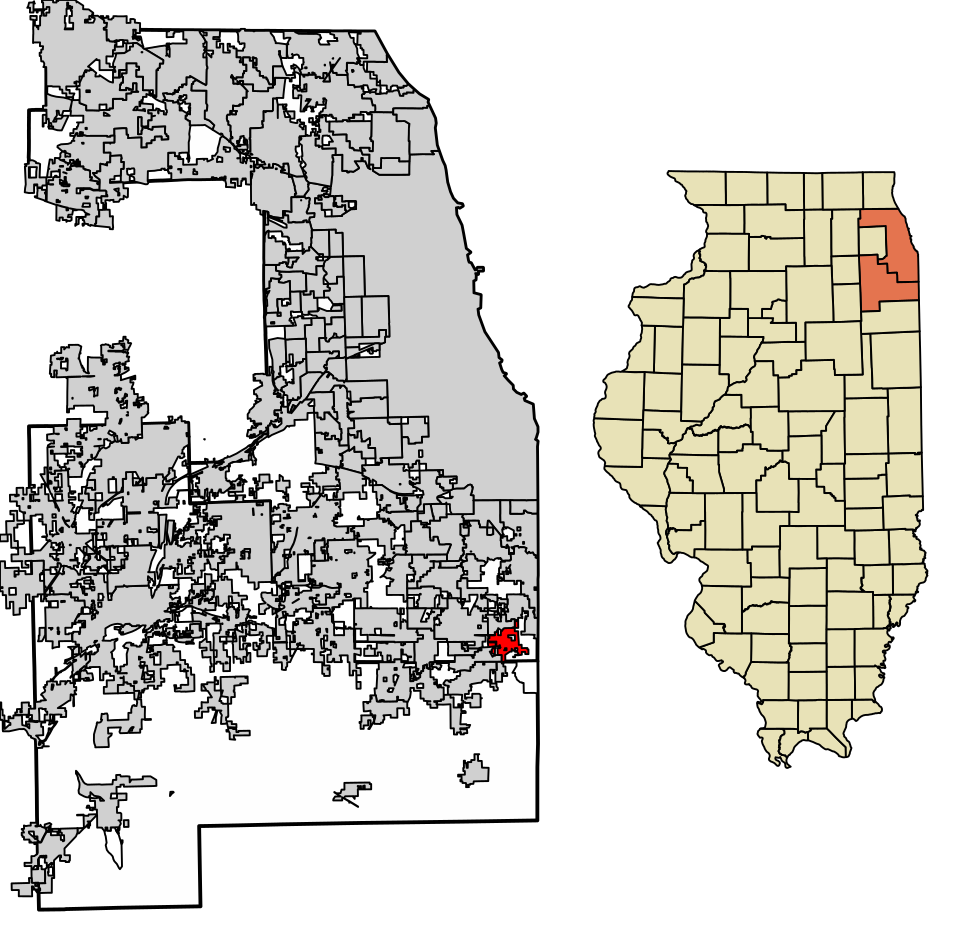 Locator map of Sauk