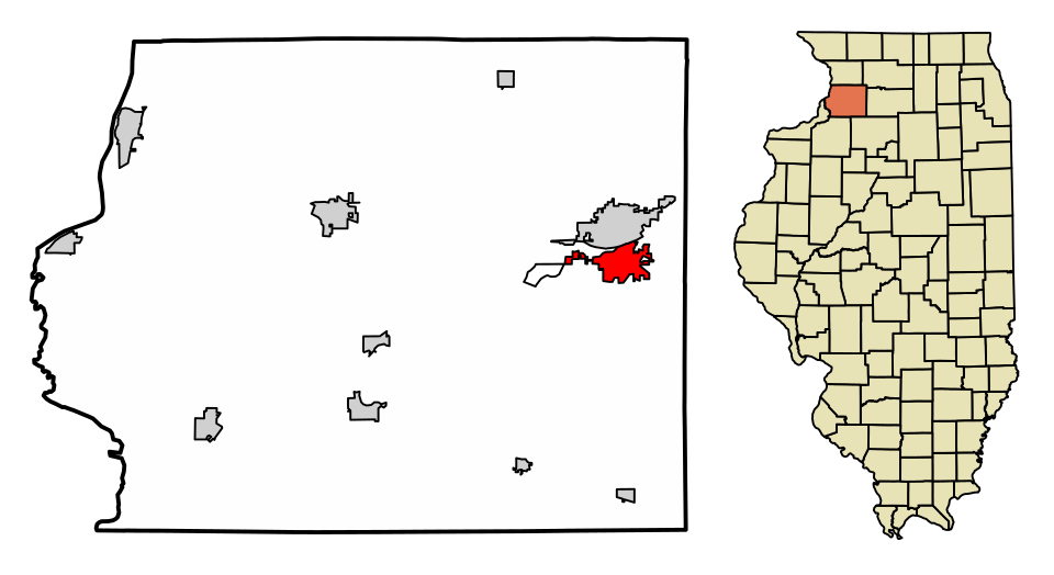 Locator map of Rock Falls