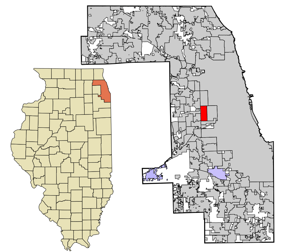 Map of Berwyn