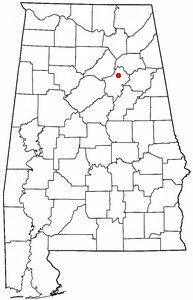 Locator map of Ashville