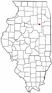 Locator map of Dwight