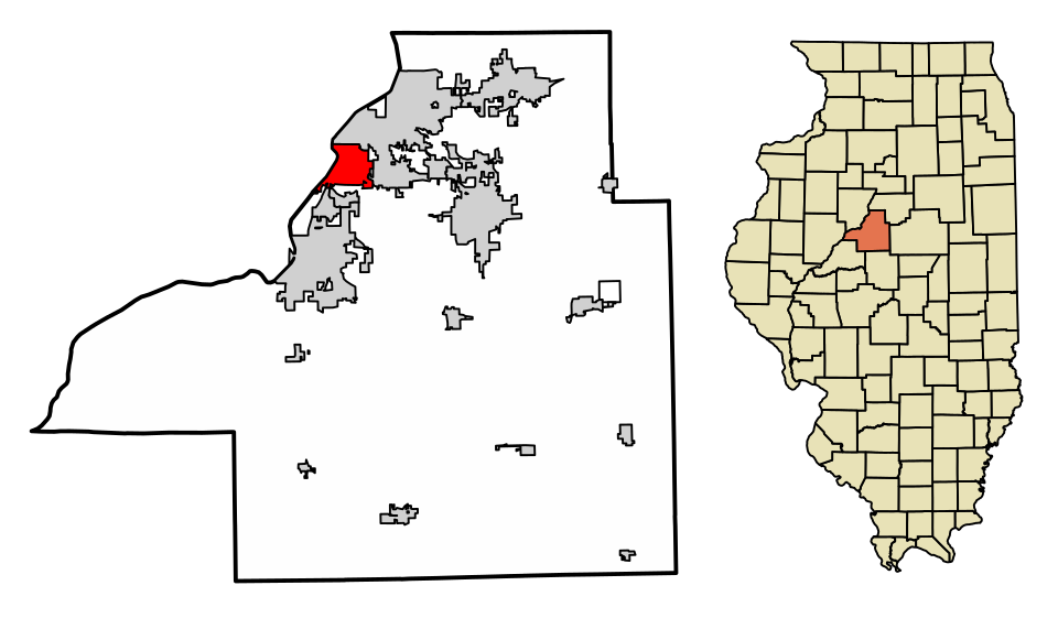 Locator map of Creve Coeur