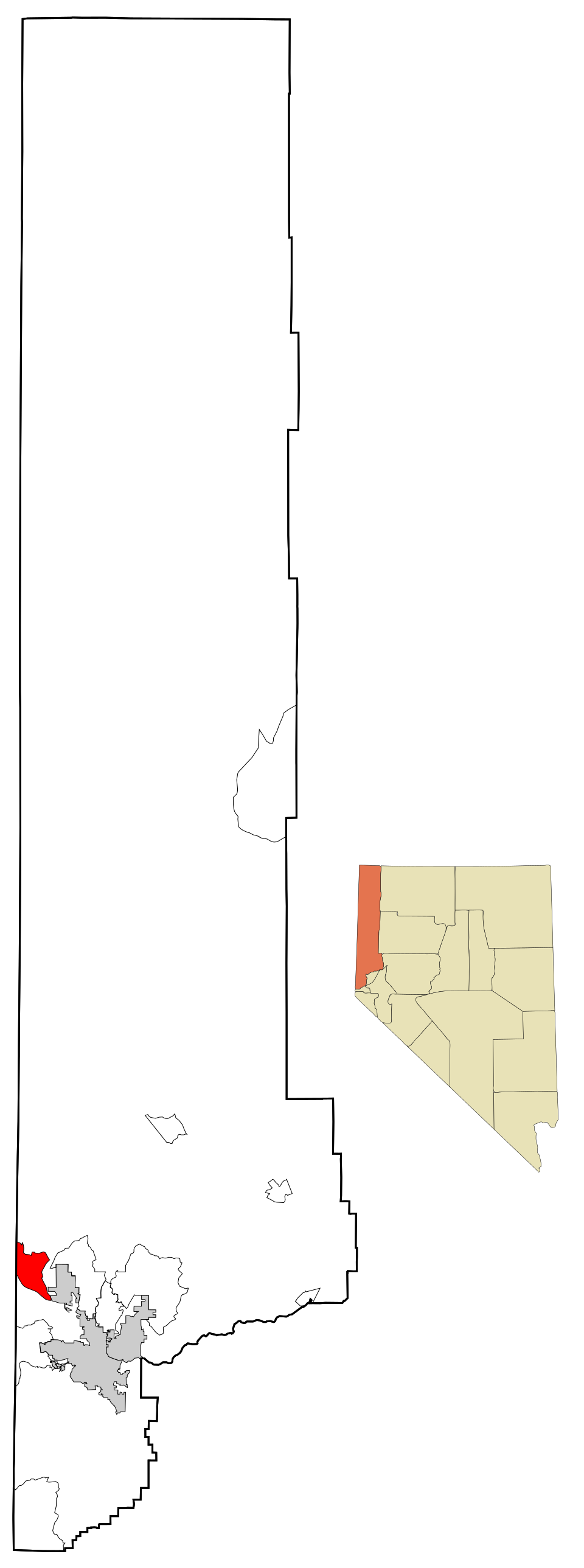 Locator map of Cold Springs