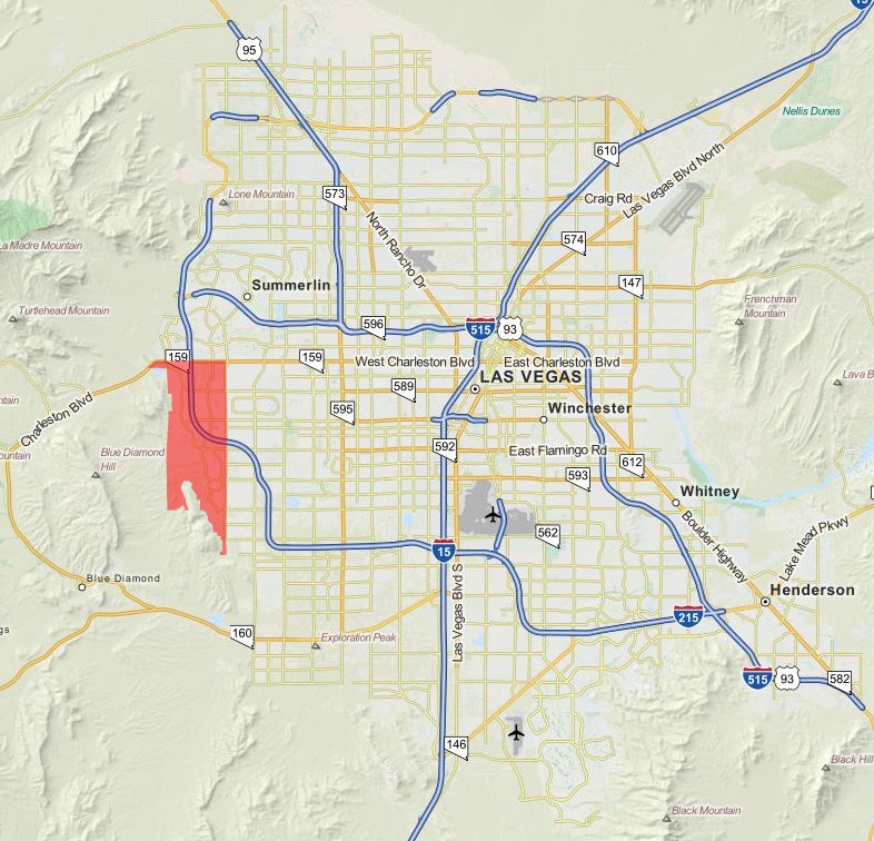 Map of Summerlin South