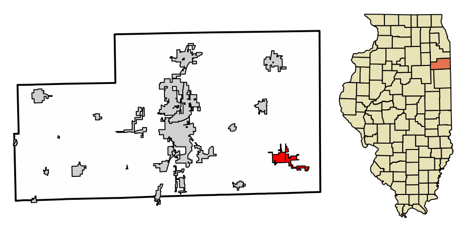Locator map of Hopkins Park