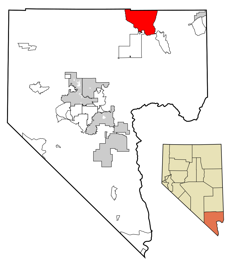 Locator map of Moapa