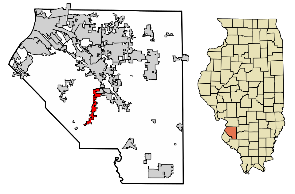 Locator map of Smithton