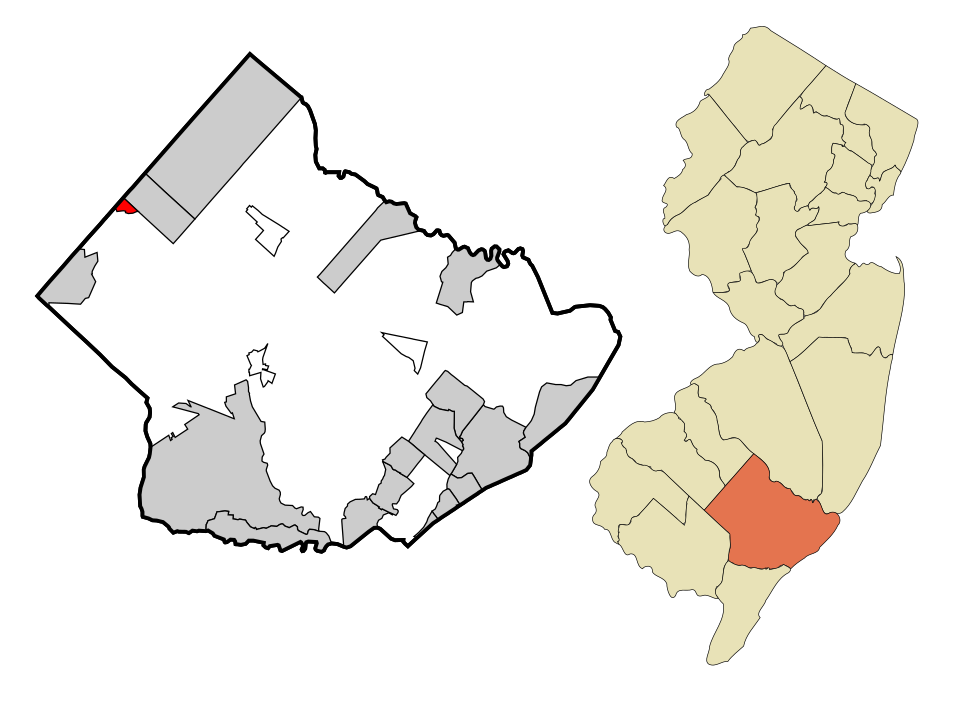 Locator map of Collings Lakes