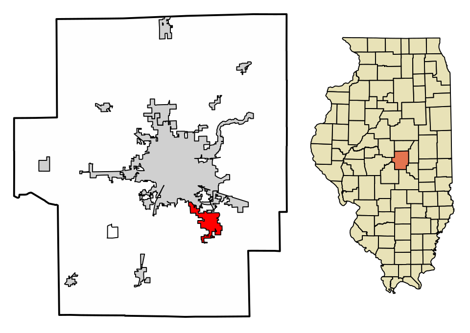 Locator map of Mount Zion