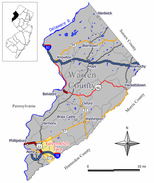 Locator map of Greenwich