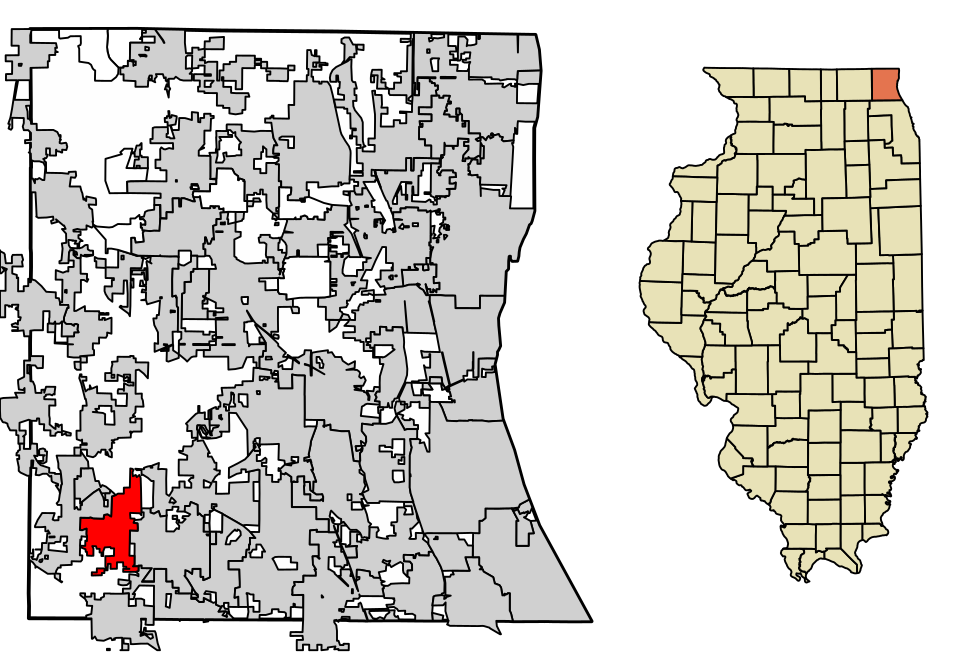Locator map of North Barrington