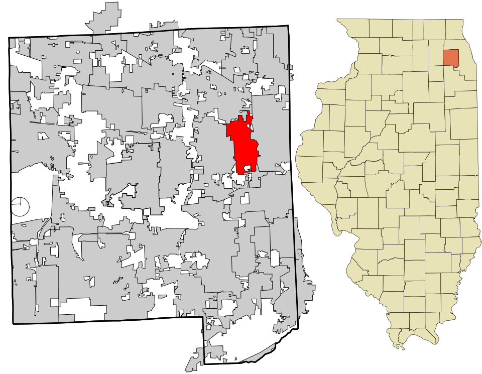 Locator map of Villa Park