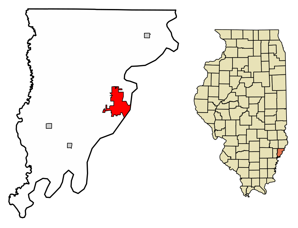 Locator map of Mount Carmel