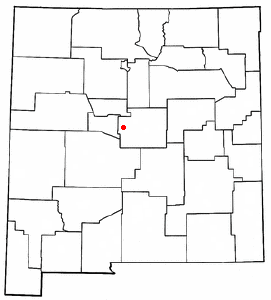 Locator map of Manzano