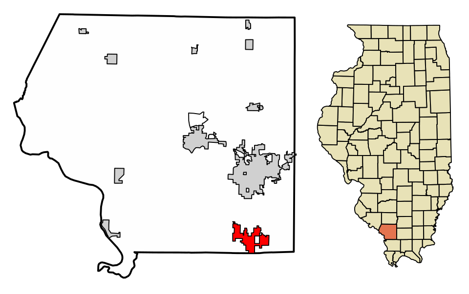 Locator map of Makanda