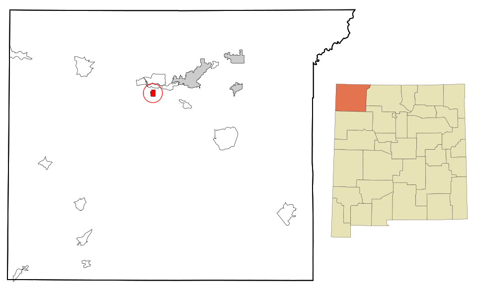 Locator map of Ojo Amarillo