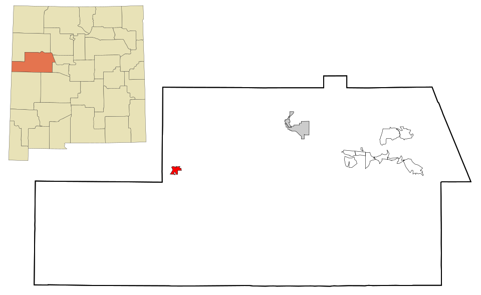 Locator map of Pinehill
