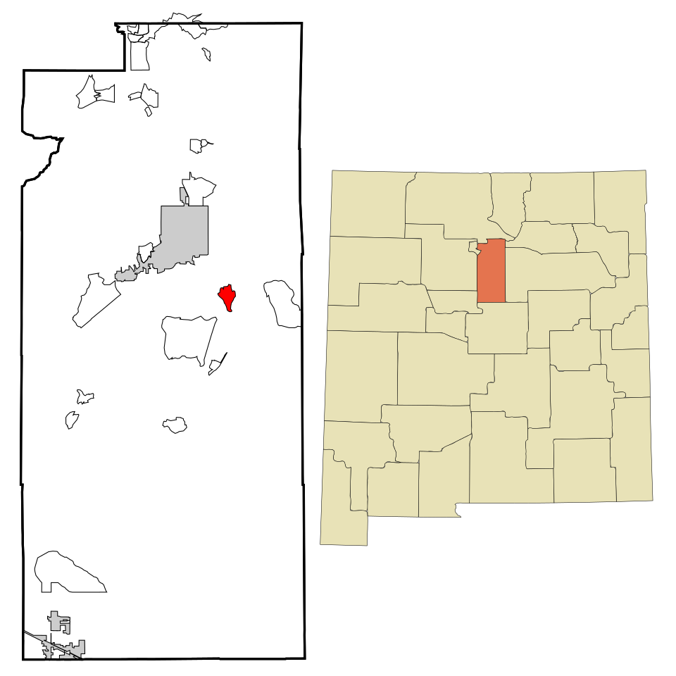 Locator map of Cañada de los Alamos