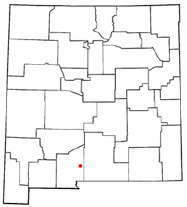 Locator map of White Sands