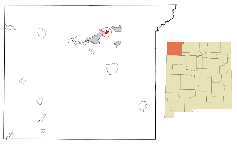 Locator map of Flora Vista