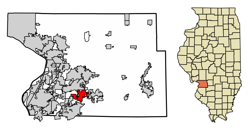 Locator map of Maryville