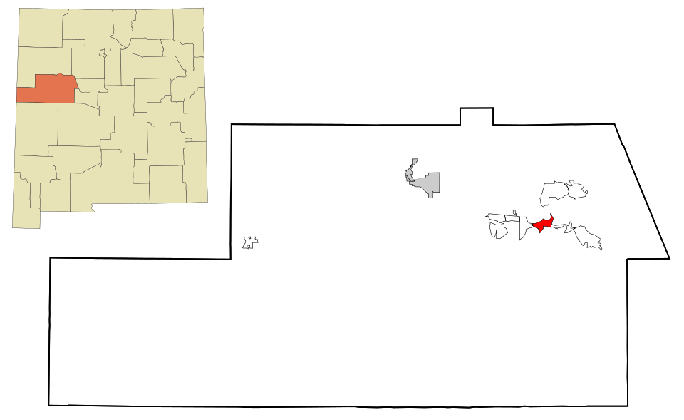 Locator map of Paraje