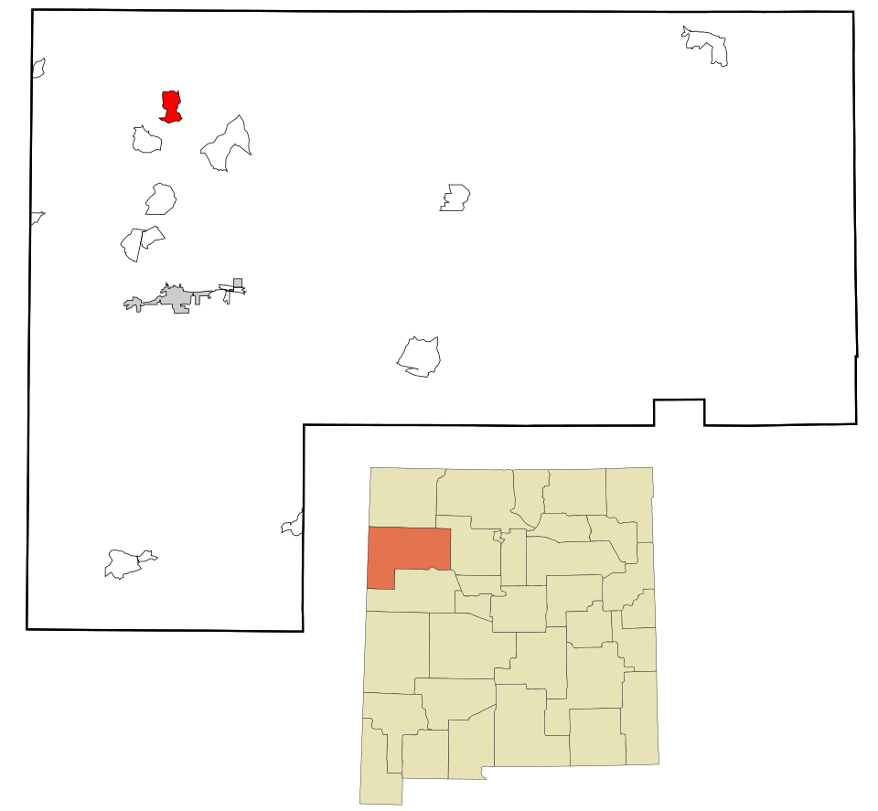 Locator map of Tohatchi