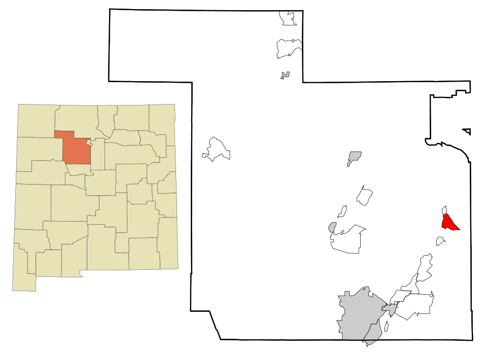 Locator map of Peña Blanca