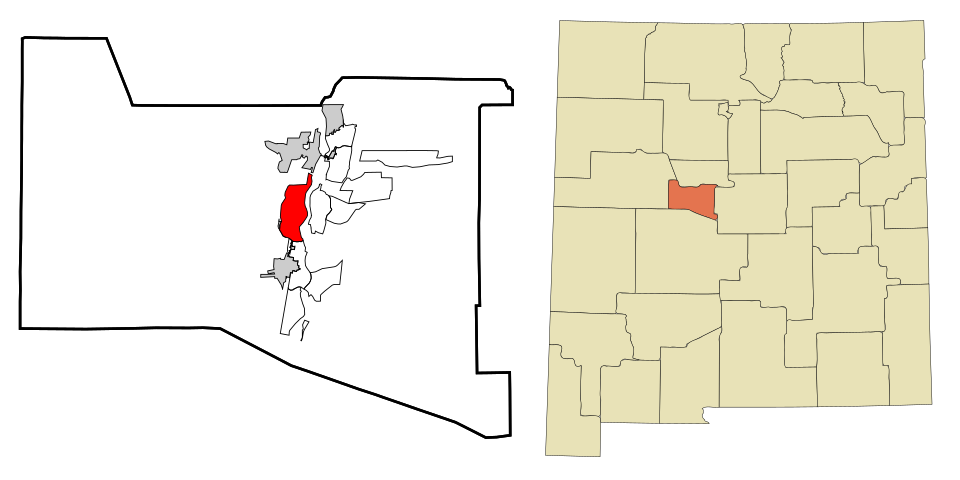 Locator map of Los Chaves