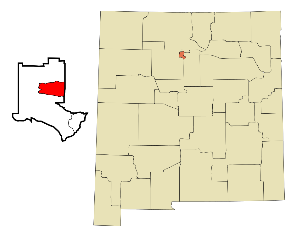 Locator map of Los Alamos