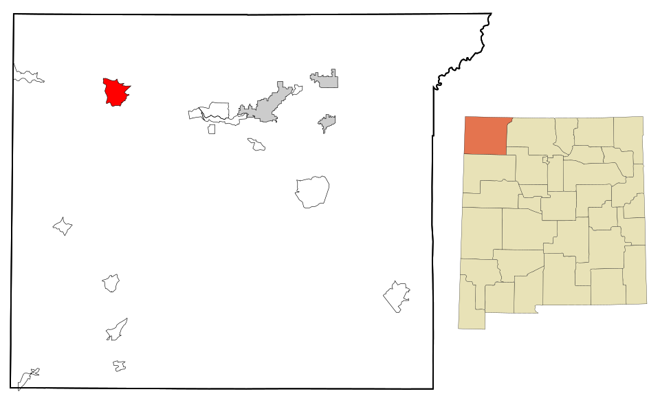 Map of Shiprock