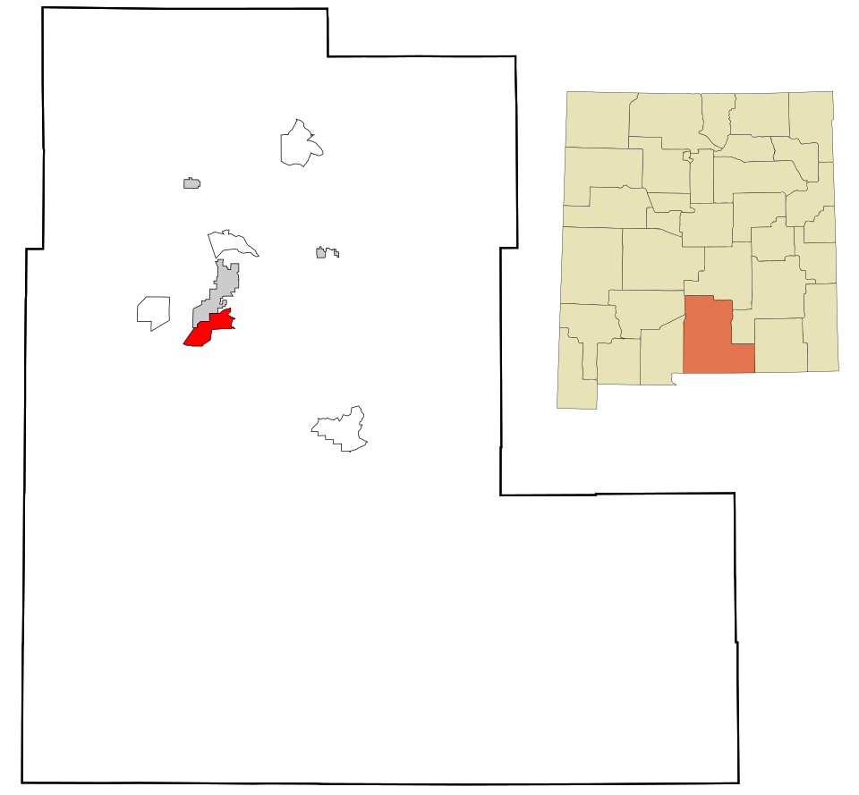 Locator map of Boles Acres