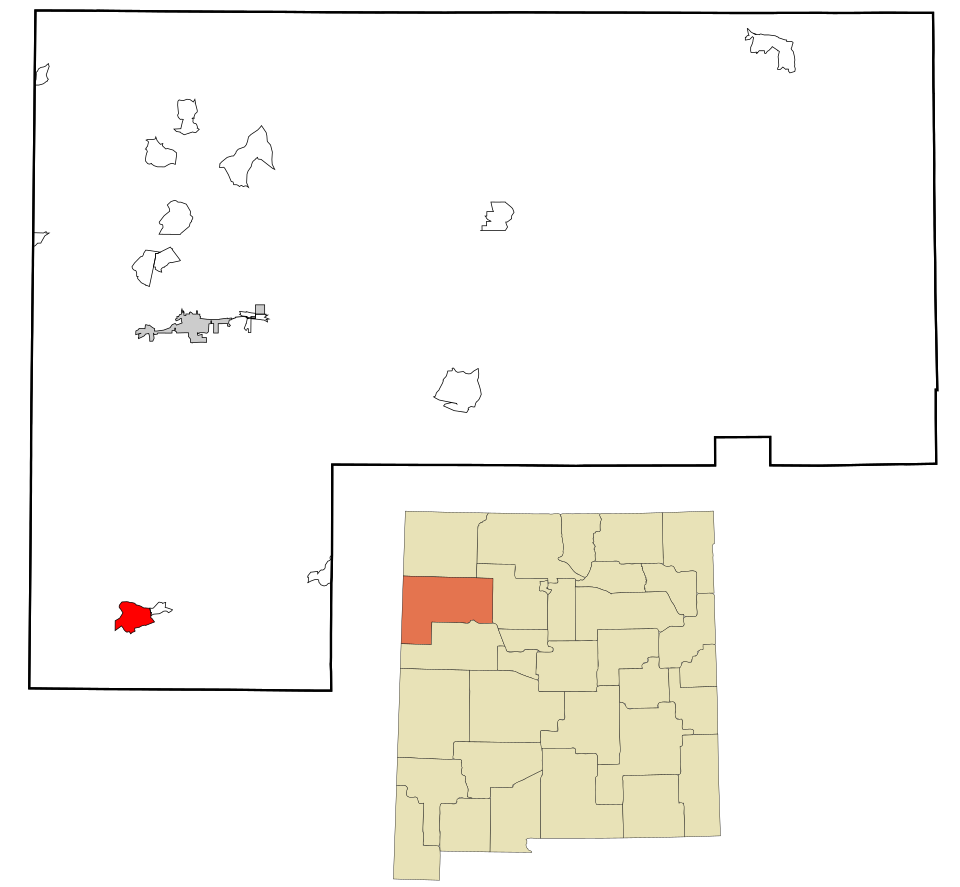 Map of Zuni Pueblo