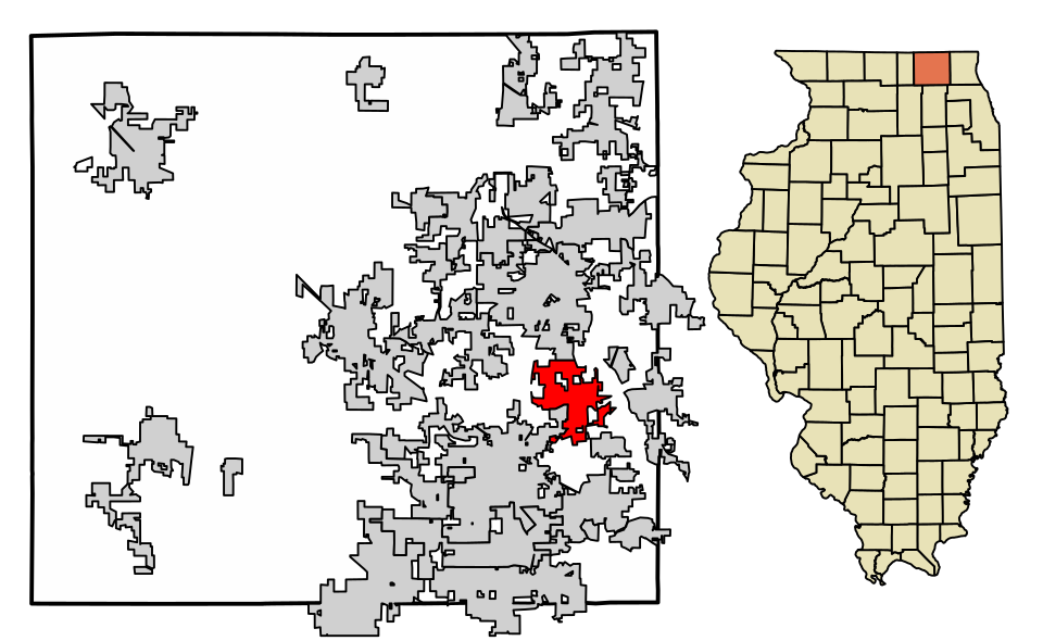 Locator map of Prairie Grove