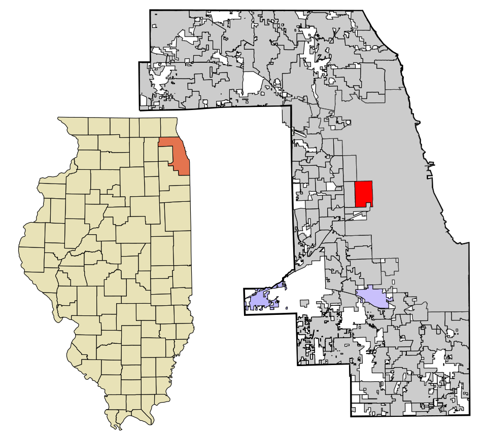 Locator map of Cicero